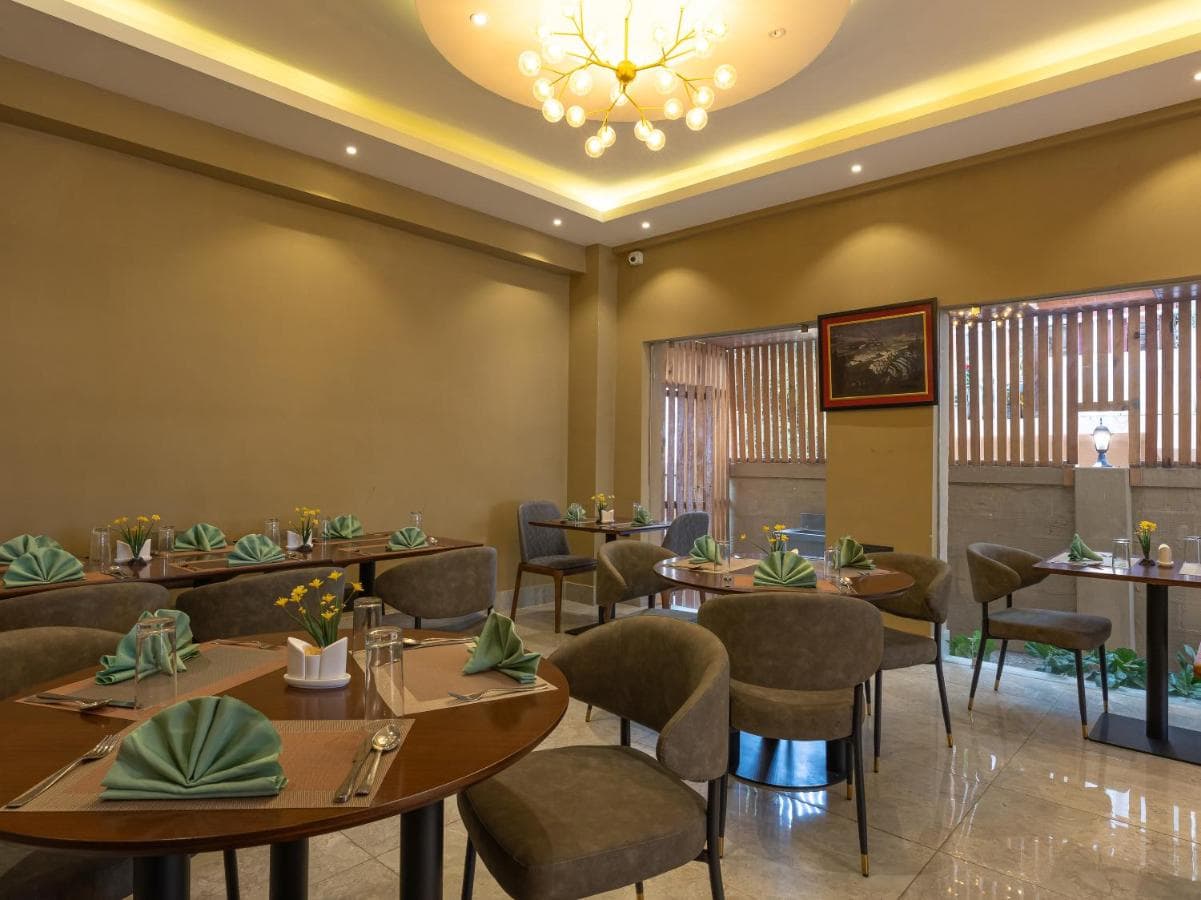 The dining room at Hotel Samye